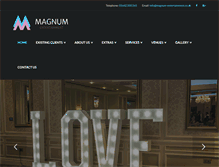 Tablet Screenshot of magnum-entertainment.co.uk